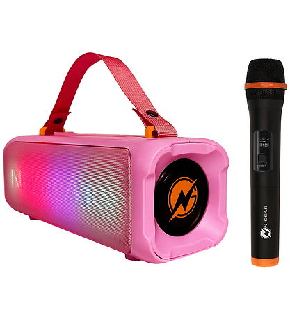 N-GEAR Højtaler m. Mikrofon/Lys - Blazooka 703 - Trådløs - Pink N-GEAR Højtaler m. Mikrofon/Lys - Blazooka 703 - Trådløs - Pink