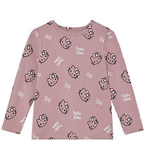 Minymo Bluse - Hello Kitty - Woodrose Minymo Bluse - Hello Kitty - Woodrose