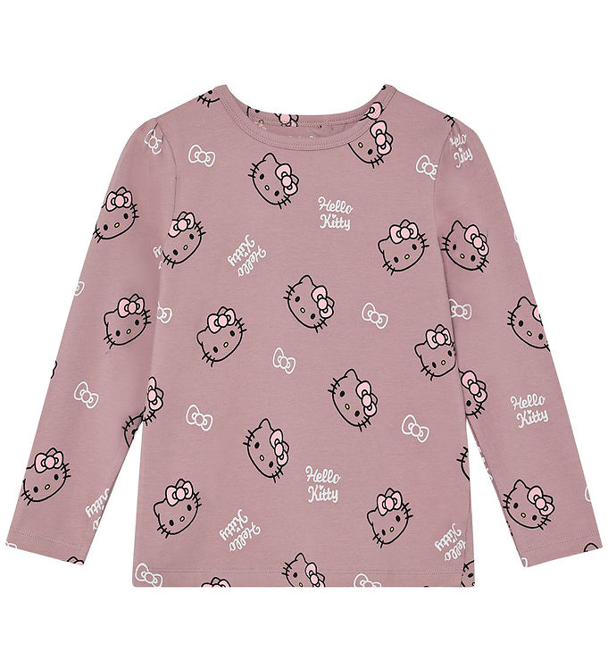 Minymo Bluse - Hello Kitty - Woodrose