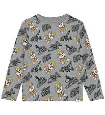 Minymo Bluse - Paw Patrol - Gråmeleret Minymo Bluse - Paw Patrol - Gråmeleret