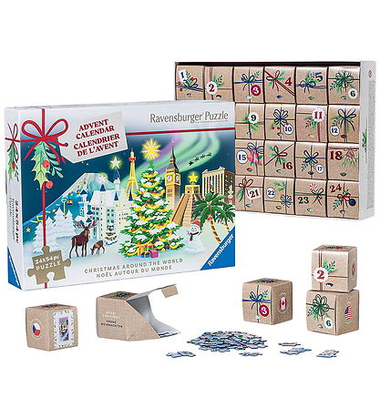 Ravensburger Puslespil - 24x54 Brikker - Julekalender - Christma