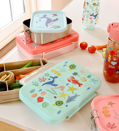 Rice Madkasse - 6 Rum - Blå Ocean Print