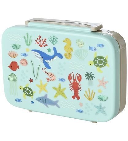 Rice Madkasse - 6 Rum - Blå Ocean Print