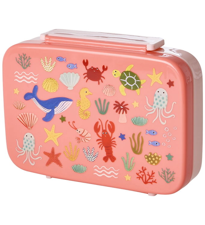 Rice Madkasse - m. 6 Rum - Koral Ocean Print