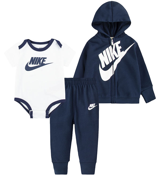 Nike Sæt - Cardigan/Sweatpants/Body k/æ - Midnight Navy