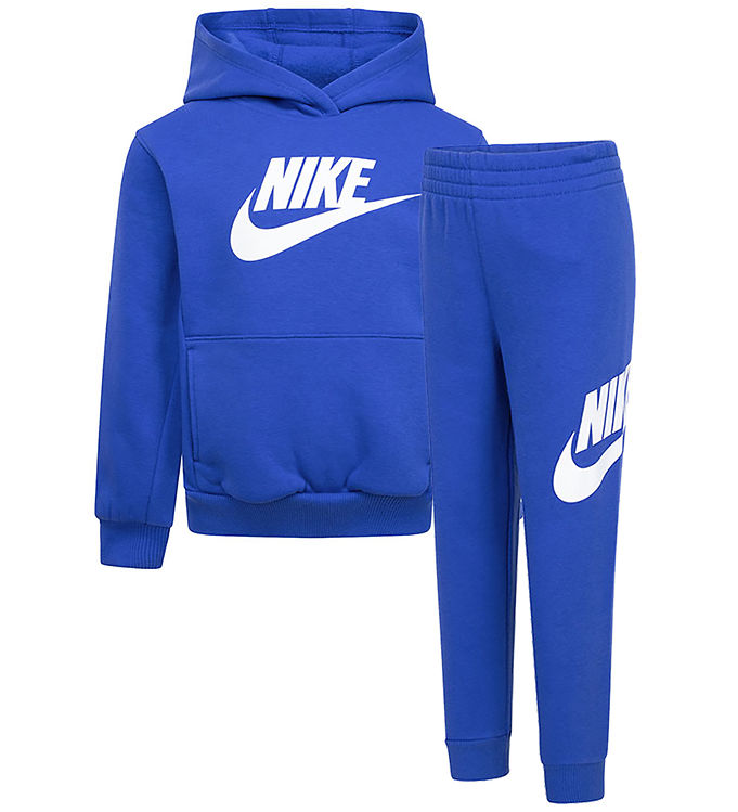 Nike Sweatsæt - Hættetrøje/Sweatpants - Game Royal