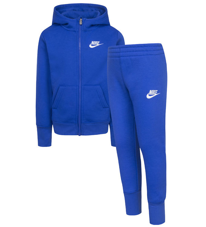 Nike Sweatsæt - Cardigan/Sweatpants - Game Royal