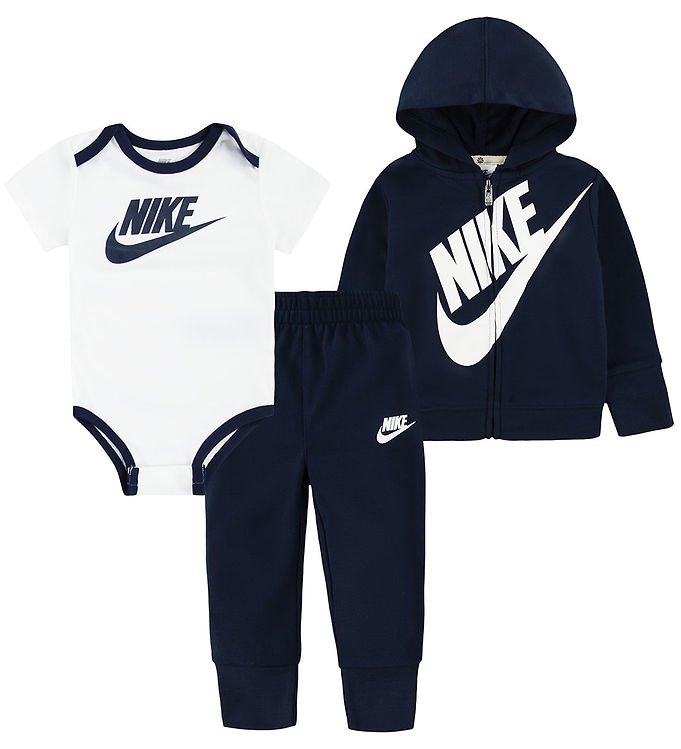Nike Sæt - Cardigan/Sweatpants/Body k/æ - Midnight Navy