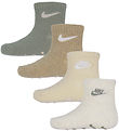 Nike Strømper - 4-pak - Non-Slip - Pale Ivory Heather Nike Strømper - 4-pak - Non-Slip - Pale Ivory Heather