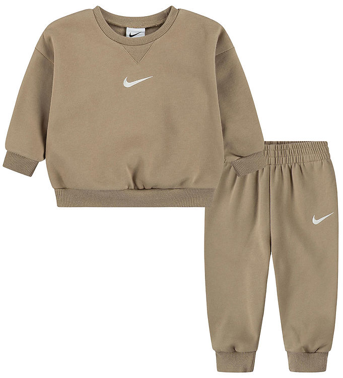 Nike Sweatsæt - Sweatshirt/Sweatpants - Hemp