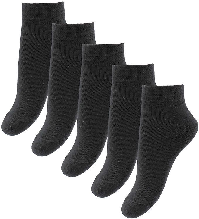 Fuzzies Ankelstrømper - 5-pak - Sort