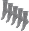 Fuzzies Strømper - 5-pak - Gråmeleret Fuzzies Strømper - 5-pak - Gråmeleret