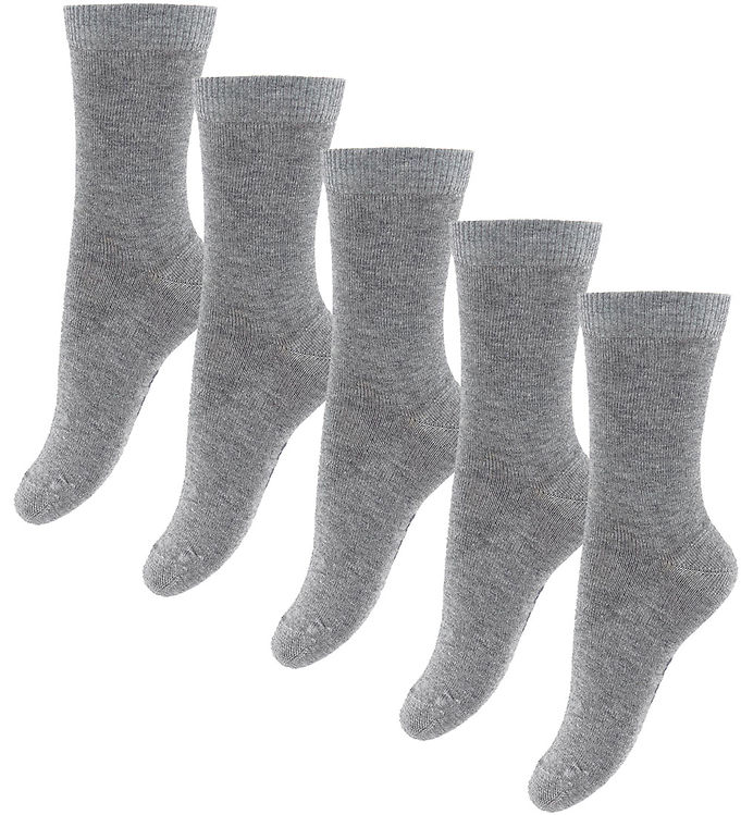 Fuzzies Strømper 5-pak - Gråmeleret