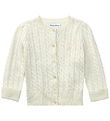 Polo Ralph Lauren Cardigan - Strik - Mini Cable - Warm White Polo Ralph Lauren Cardigan - Strik - Mini Cable - Warm White
