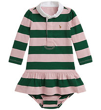 Polo Ralph Lauren Kjole m. Bloomers - Surfside Rose/Kelly Green Polo Ralph Lauren Kjole m. Bloomers - Surfside Rose/Kelly Green