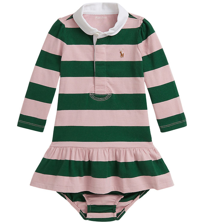Polo Ralph Lauren Kjole m. Bloomers - Surfside Rose/Kelly Green
