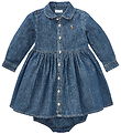 Polo Ralph Lauren Kjole m. Bloomers - Denim - Indigo Polo Ralph Lauren Kjole m. Bloomers - Denim - Indigo