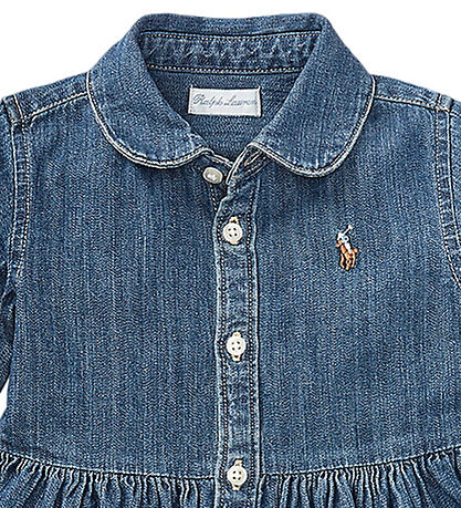 Polo Ralph Lauren Kjole m. Bloomers - Denim - Indigo
