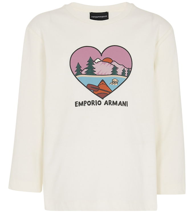 Emporio Armani Bluse - Off White m. Hjerte