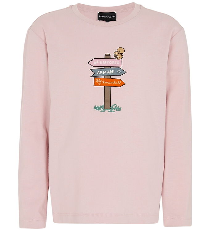 Emporio Armani Bluse - Burnished Lilac m. Print