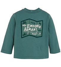 Emporio Armani Bluse - Silver Pine m. Print Emporio Armani Bluse - Silver Pine m. Print