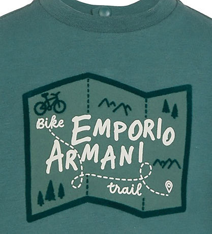 Emporio Armani Blouse - Silver Pijn m. Print