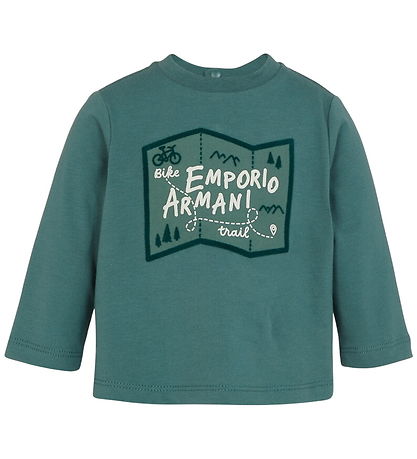 Emporio Armani Bluse - Silver Pine m. Print Emporio Armani Bluse - Silver Pine m. Print