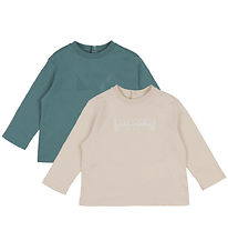 Emporio Armani Bluse - 2-pak - French Oak/Silver Pine m. Print Emporio Armani Bluse - 2-pak - French Oak/Silver Pine m. Print