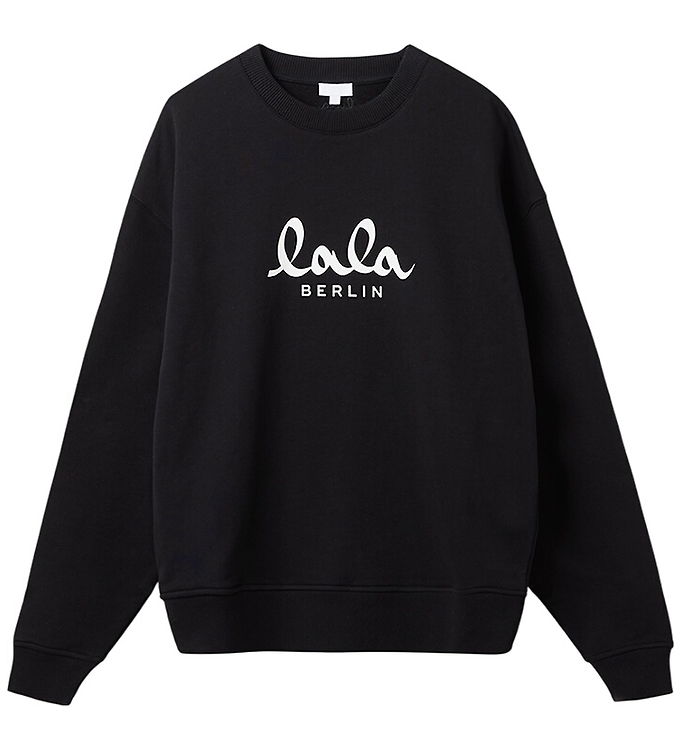 Lala Berlin Sweatshirt - Lala - Sort m. Hvid