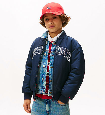 Tommy Hilfiger Dynejakke - Vendbar - Dark Night Navy Tommy Hilfiger Dynejakke - Vendbar - Dark Night Navy