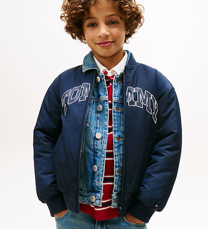 Tommy Hilfiger Dynejakke - Vendbar - Dark Night Navy Tommy Hilfiger Dynejakke - Vendbar - Dark Night Navy