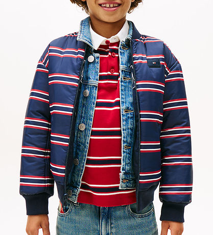Tommy Hilfiger Dynejakke - Vendbar - Dark Night Navy Tommy Hilfiger Dynejakke - Vendbar - Dark Night Navy