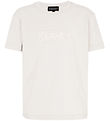 Emporio Armani T-shirt - Off White m. Broderi Emporio Armani T-shirt - Off White m. Broderi