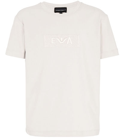 Emporio Armani T-shirt - Off White m. Broderi