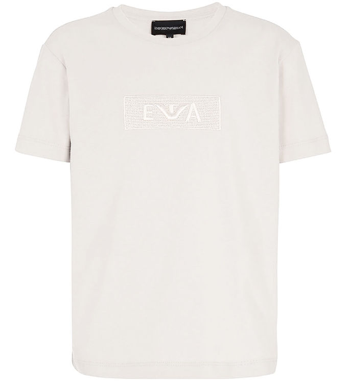 Emporio Armani T-shirt - Off White m. Broderi