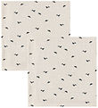 Liewood Stofbleer - Musselin - 2-Pak - Lewis - Mini Whale/Sandy