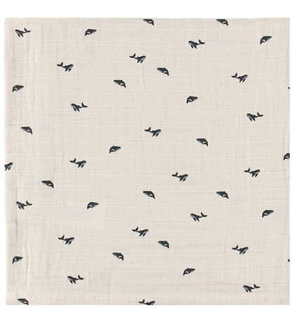 Liewood Stofbleer - Musselin - 2-Pak - Lewis - Mini Whale/Sandy