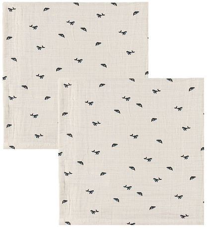 Liewood Stofbleer - Musselin - 2-Pak - Lewis - Mini Whale/Sandy