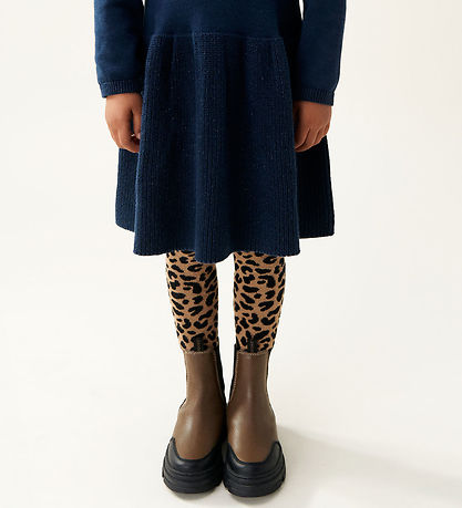 Liewood Strømpebukser - Silva - Mini Leo Oat/Oat Liewood Strømpebukser - Silva - Mini Leo Oat/Oat