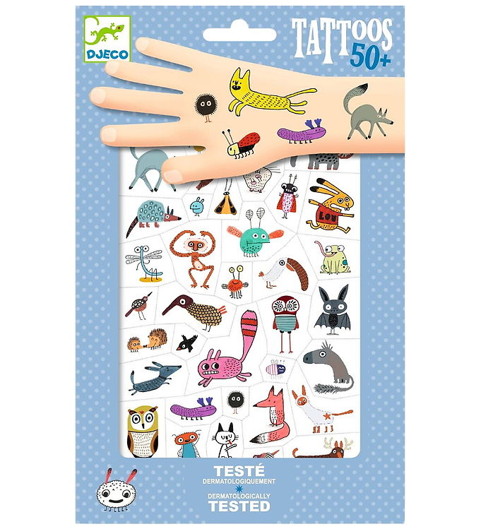 Djeco Tatoveringer - +50 stk. - Små Væsner
