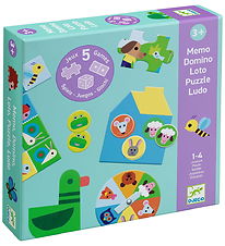 Djeco Spil - 5-i-1 - At The Farm Djeco Spil - 5-i-1 - At The Farm