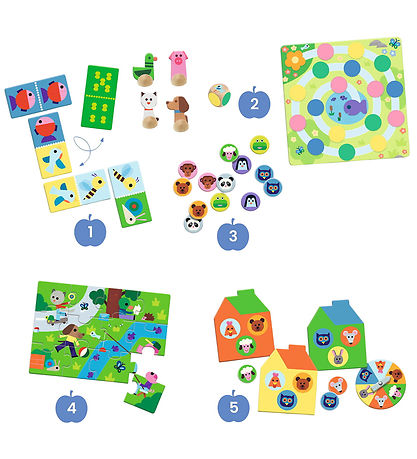 Djeco Spil - 5-i-1 - At The Farm