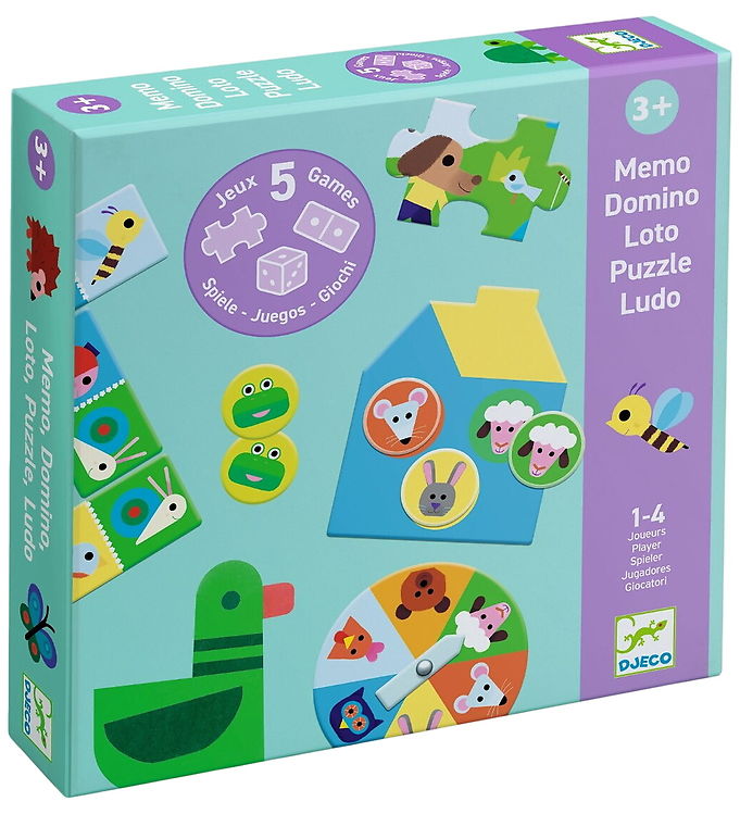 Djeco Spil - 5-i-1 - At The Farm