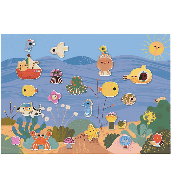 Djeco Klistermærker - Aftagelige - Summertime