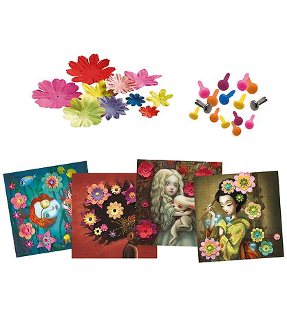 Djeco Kreasæt - Billeder i 3D - Rock'n Roses Djeco Kreasæt - Billeder i 3D - Rock'n Roses