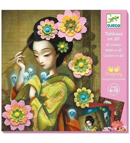 Djeco Kreasæt - Billeder i 3D - Rock'n Roses Djeco Kreasæt - Billeder i 3D - Rock'n Roses