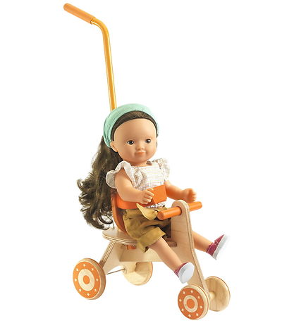 Djeco Trehjulet Cykel til Dukke - Pomea - Træ Djeco Trehjulet Cykel til Dukke - Pomea - Træ