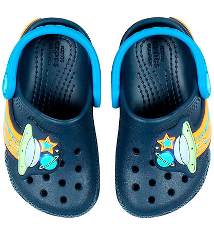 Crocs Sandaler m. Lys - Classic Clog T - Navy m. Ufoer