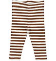 The New Siblings Leggings - Rib - TnsbFro - Toffee Striped The New Siblings Leggings - Rib - TnsbFro - Toffee Striped