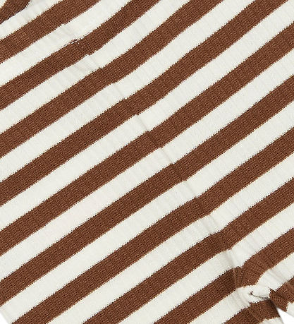 The New Siblings Leggings - Rib - TnsbFro - Toffee Striped